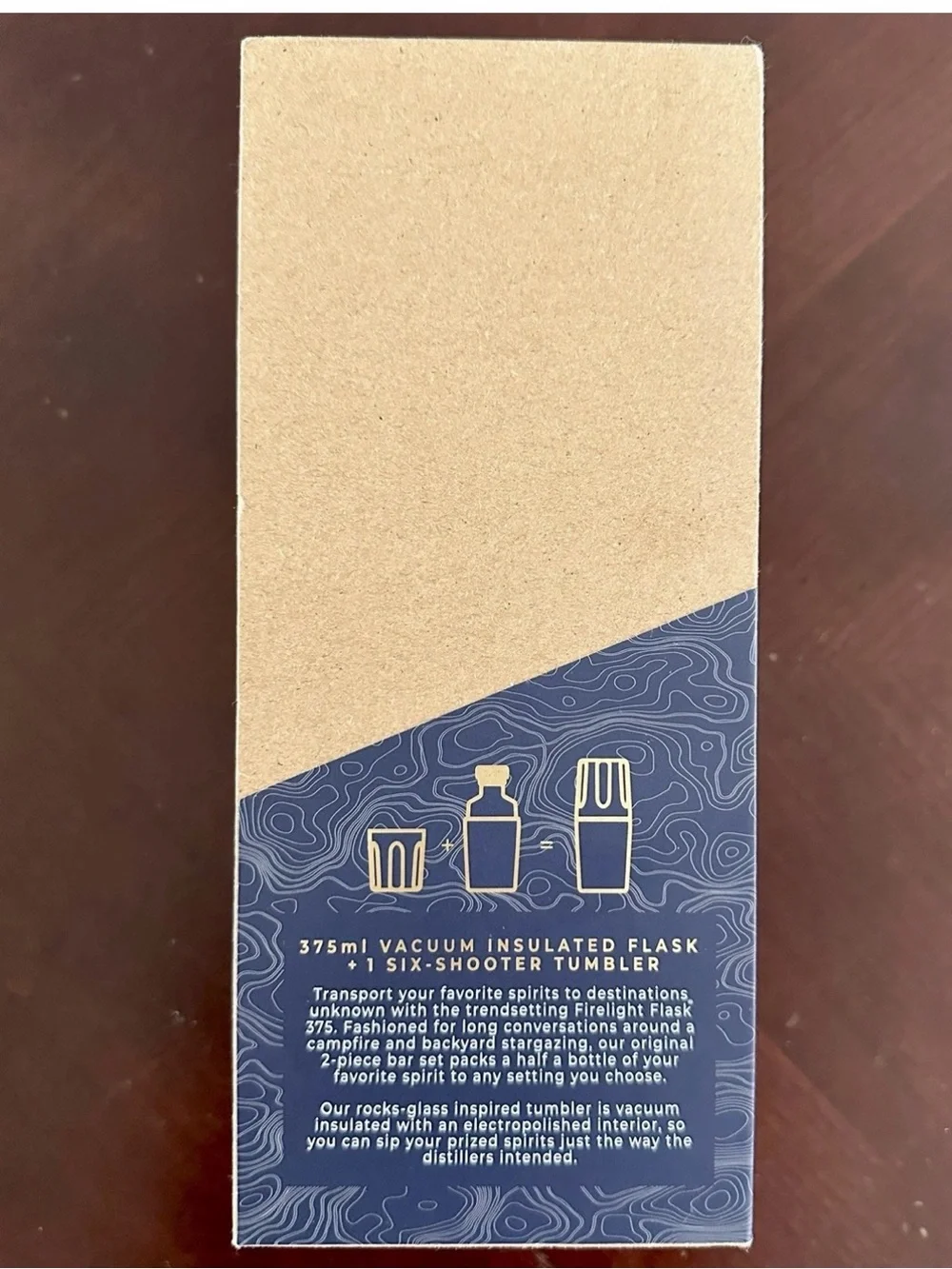 High Camp Firelight Flask 375 Classic Copper Vacuum Insulated Cocktail Flask